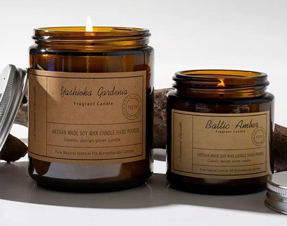 Brown Bottle Scented Candle