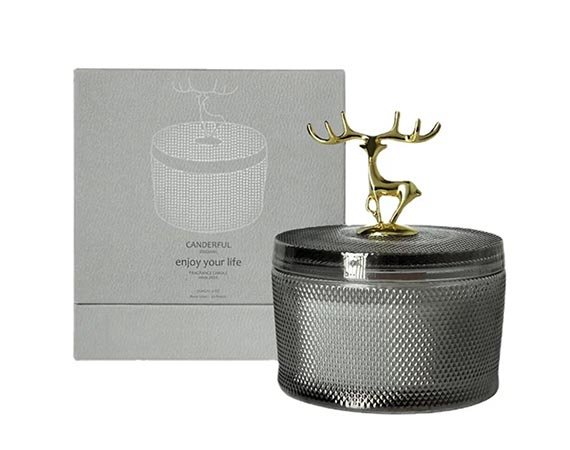 Large Deer Antler Scented Candle