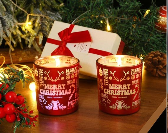 Christmas-themed red