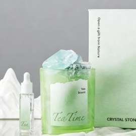 Crystal Glass Cup with Lid